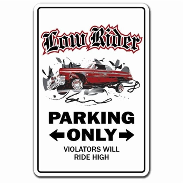 8 x 12 in. Lowrider Decal - Low Rider Rims Car Parking Truck - Walmart ...