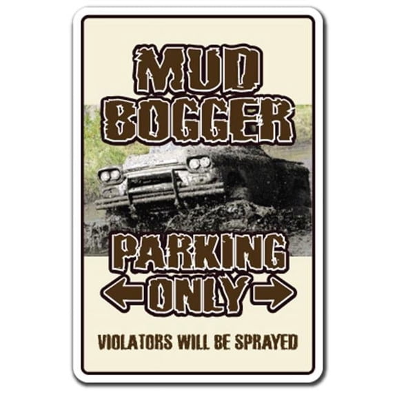 8 x 12 in. Mud Bogger Decal - Bogging Monster Truck Redneck 4X4 Driver Custom