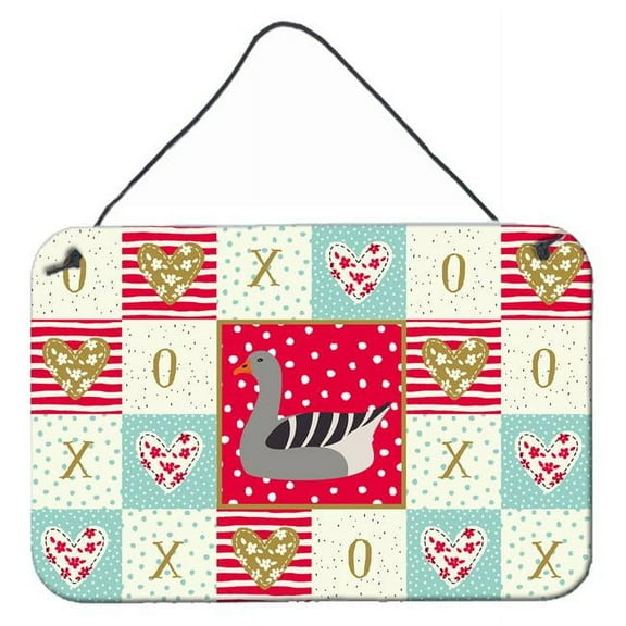 8 x 12 in. Pilgrim Goose Love Wall or Door Hanging Prints