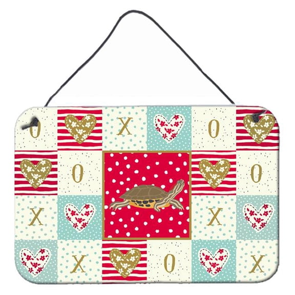 8 x 12 in. Pond Slider Turtle Wall or Door Hanging Prints