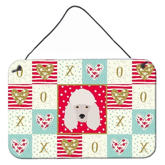 8 x 12 in. Poodle Love Wall or Door Hanging Prints