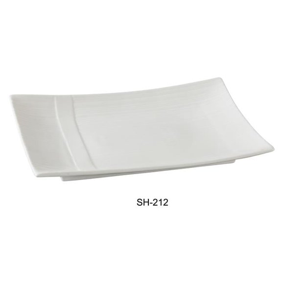 8 x 12 in. Rectangular Plate, Bone White - Pack of 12