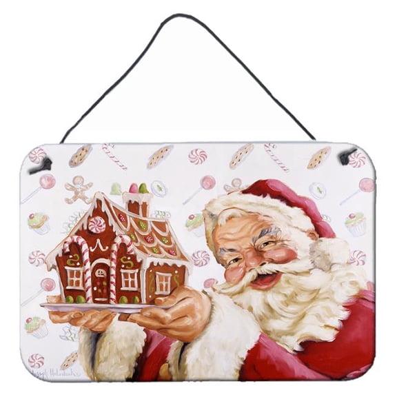 8 x 12 in. Santa Claus A Home for the Holidays Wall or Door Hanging Prints