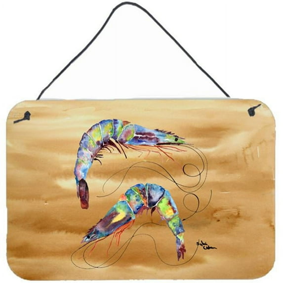 8 x 12 in. Shrimp Indoor Or Aluminium Metal Wall Or Door Hanging Prints