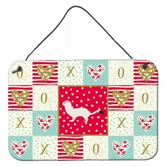 8 x 12 in. Stoat Short-Tailed Weasel Love Wall or Door Hanging Prints