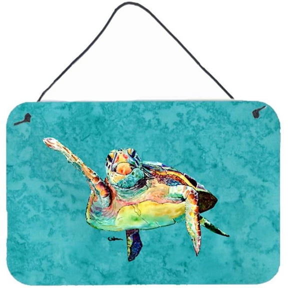 8 x 12 in. Turtle Indoor Aluminium Metal Wall Or Door Hanging Prints