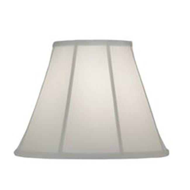 Oyster Silksheen Softback Empire Lamp Shade with Nickel Finish