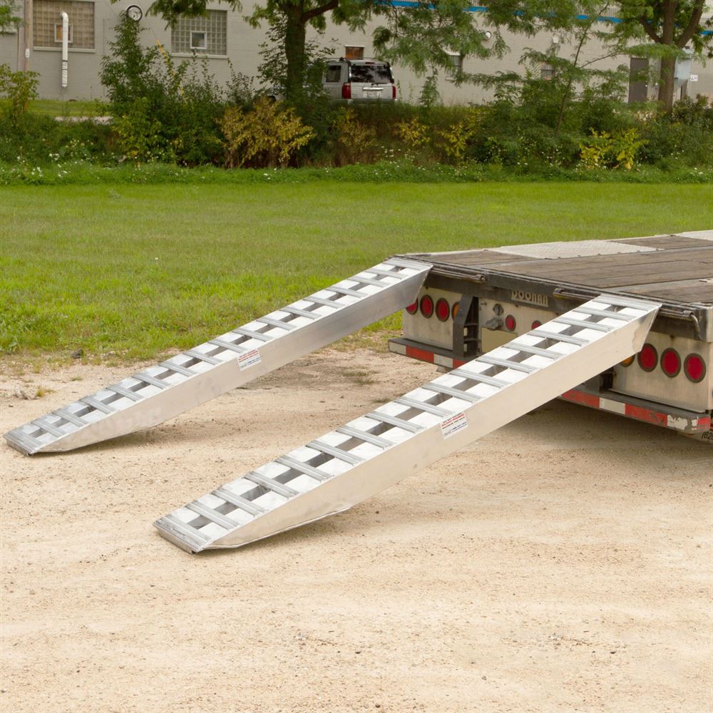 8' x 16in Step Deck Trailer Ramps 20,000 lb Double PinOn Ends
