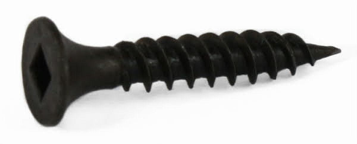 #8 x 2 1/2" Fine Drywall Screws / Square / Bugle Head / Steel / Black Phos - 2000 Piece Carton