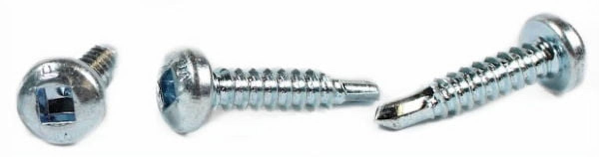 #8 x 2 1/2" Self-Drilling Screws / Square / Pan Head / Steel / Zinc - 2000 Piece Carton