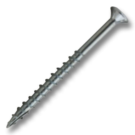 #8 x 2-1/4 in. Zinc Square Drive Flat-Head Coarse Thread with Nibs Self-Tapping 1000 Per Box