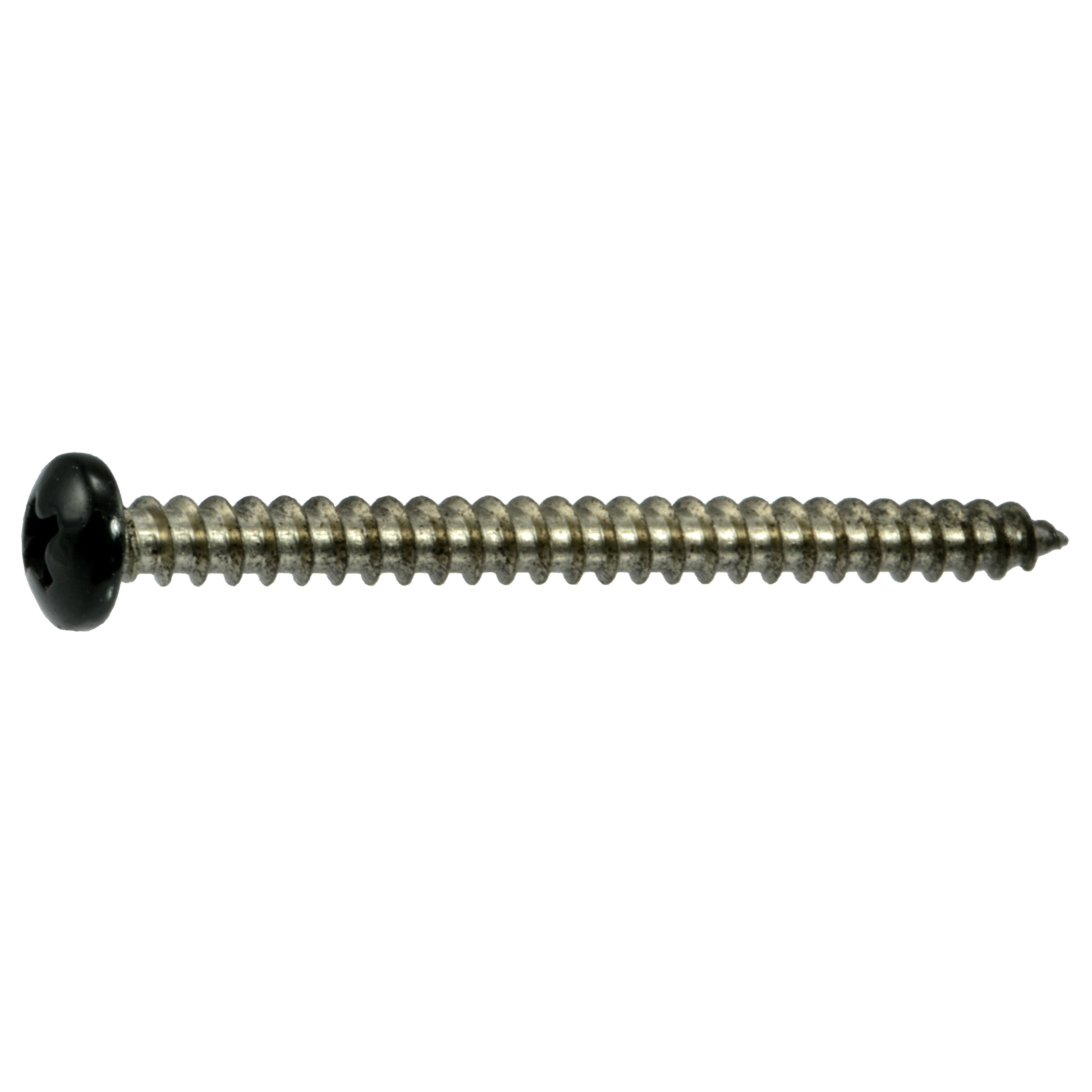 LUPANTER #8 X 1-1/4 Inch Truss Head Wood Screws - 100 Pcs, 304 Stainless Steel, Black Oxide, Phillips Drive, Self-Tapping