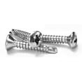 thumbnail image 1 of #8 x 2" Self-Drilling Screws / Phillips / Oval Head / 18-8 Stainless Steel - 1250 Piece Carton, 1 of 1