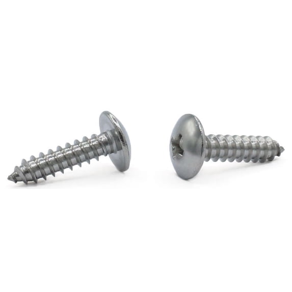 #8 x 2" Type AB Self-Tapping Screws / Phillips / Truss Head / Steel / Zinc - 2000 Piece Carton