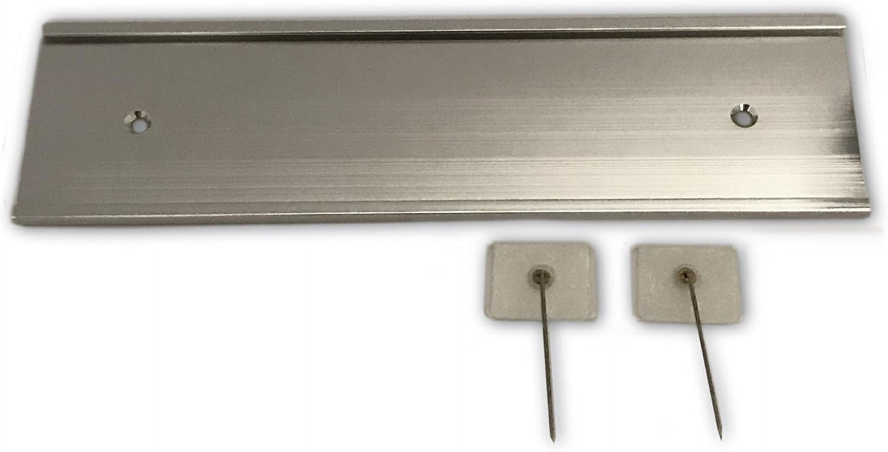 8 x 2 Wall or Door Mount Nameplate Holder and Partition Pin Set ...