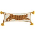 thumbnail image 1 of 8 x 22 in. Tiger with Tassels Hook Pillow, 1 of 1