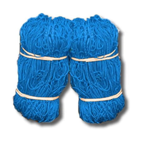 8 x 24 Official Size Soccer Net - 4mm Braid - Blue