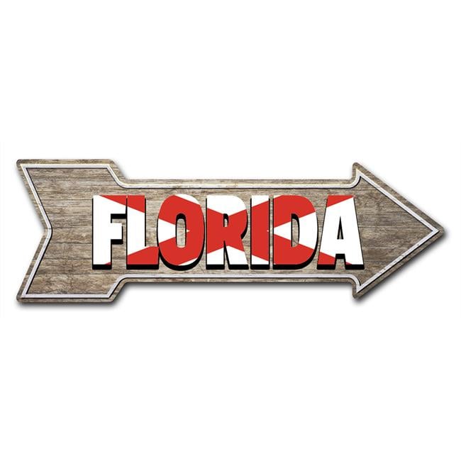 8 x 24 in. Indoor & Outdoor Decor Direction Sticker Vinyl Wall Decals ...