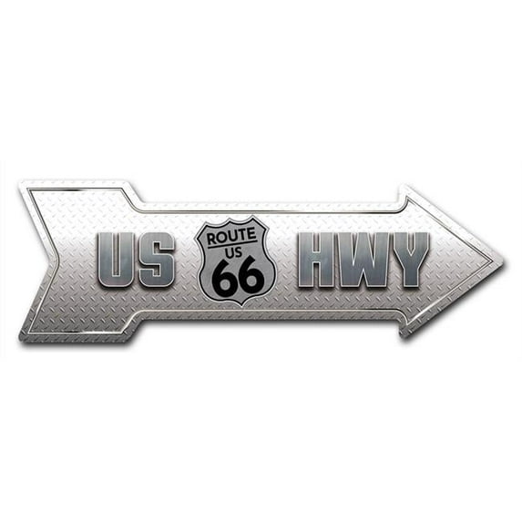 8 x 24 in. Indoor & Outdoor Decor Direction Sticker Vinyl Wall Decals - US HWY - 24 in.