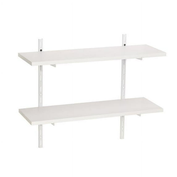 8 x 24 in. Wallscapes White 2 Shelf Kit