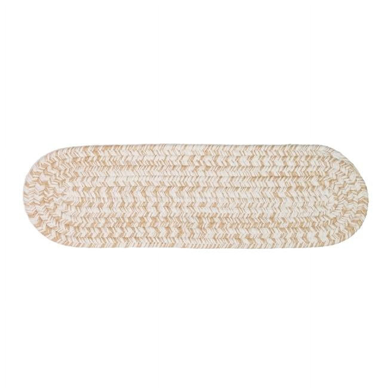 8 x 28 in. Howell Tweed Stair Tread Mats, Sand