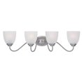 thumbnail image 1 of 8 x 29.75 in. Stefan 4-Light Bath Vanity, Satin Nickel, 1 of 1