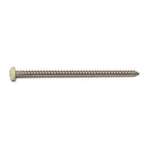 #8 x 3" 18-8 Stainless Steel Phillips Pan Head Sheet Metal Screws SMSPSS-349