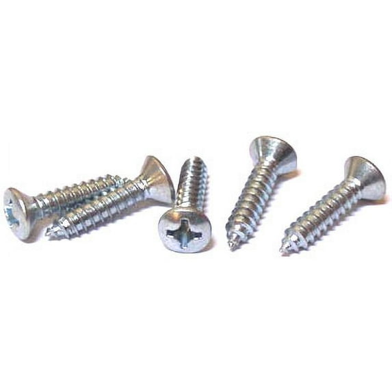 #8 x 3/4" Type AB Self-Tapping Screws / Phillips / Oval Head / Steel / Zinc - 10000 Piece Carton