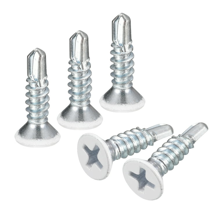 #8 x 1-1/4 in. Phillips Flat Head Zinc Plated Wood Screw (100-Pack) #8 x 1-1/4 in. Phillips Flat Head Zinc Plated Wood Screw (100-Pack)