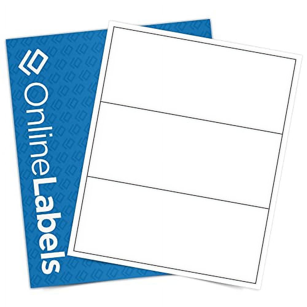 ZEEB 100 A4 Address Labels – 5x1 Sticker Sheets For Inkjet & Laser Printers (White)