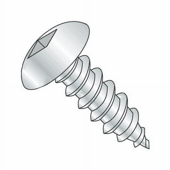 #8 x 3/8" Type A Self-Tapping Screws / Square / Truss Head / Stainless Steel 18-8 (Quantity: 1000 pcs)