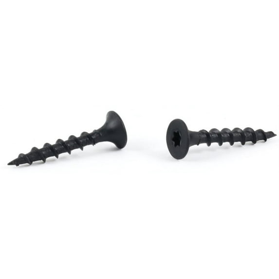 #8 x 3" Coarse Drywall Screws / Six-Lobe (Torx®) / Bugle Head / Steel / Black Phos - 2000 Piece Carton