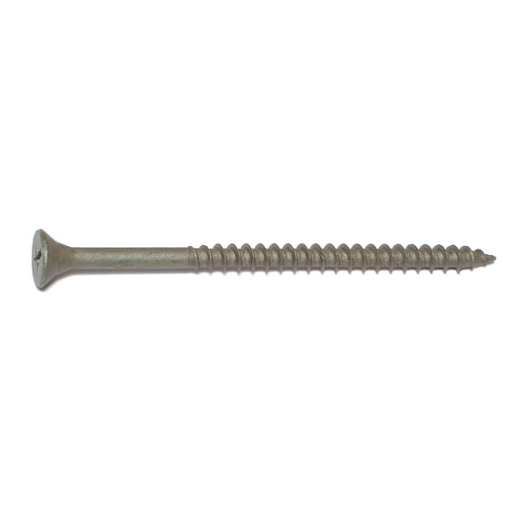 #8 x 3" Green Ruspert Coated Steel Phillips Bugle Head Deckselect Deck Screws DKSBS-111