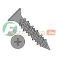 thumbnail image 1 of #8 x 3" Hi-Low Drywall Screws / Phillips / Bugle Head / Steel / Black Phosphate (Quantity: 2,000 pcs), 1 of 1