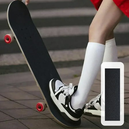 8 x 32 Inch Black Skateboard Griptape, Non-Slip Grip Tape Sheet for Skateboards Longboards Scooters Durable Adhesive Sandpaper for Outdoor Sports