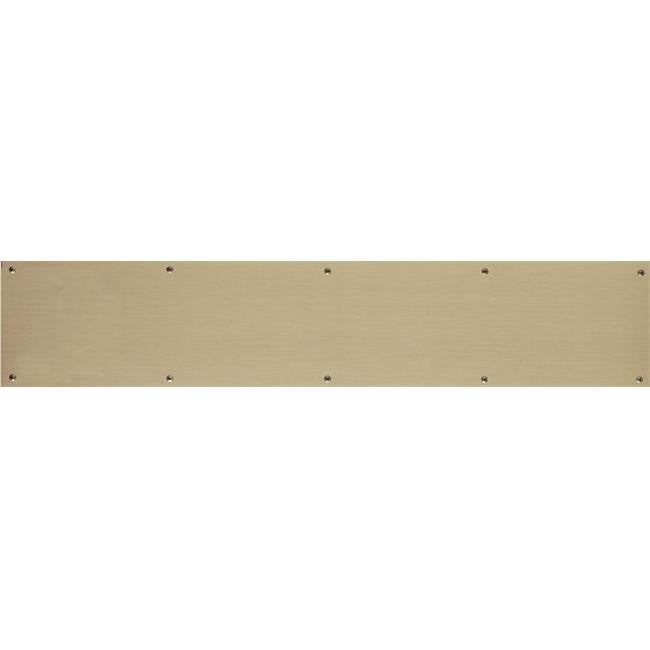 8 x 34 in. Screw Mount Antique Brass Kick Plate