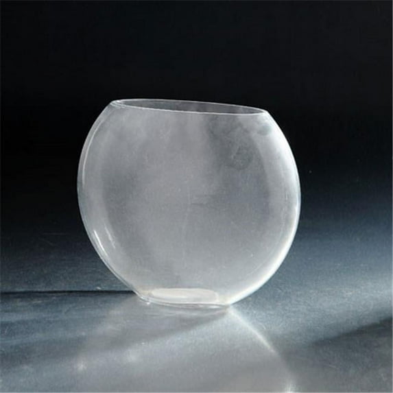 8 x 4 x 8.5 in. Glass Vase, Clear