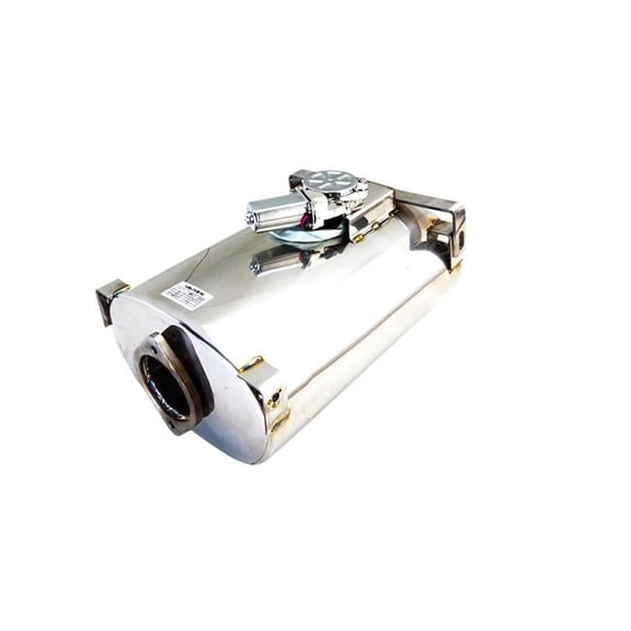 8 x 5 in. 2.5 in. Inlet & Pipe Side & Short Flange Thread Varex Oval Muffler