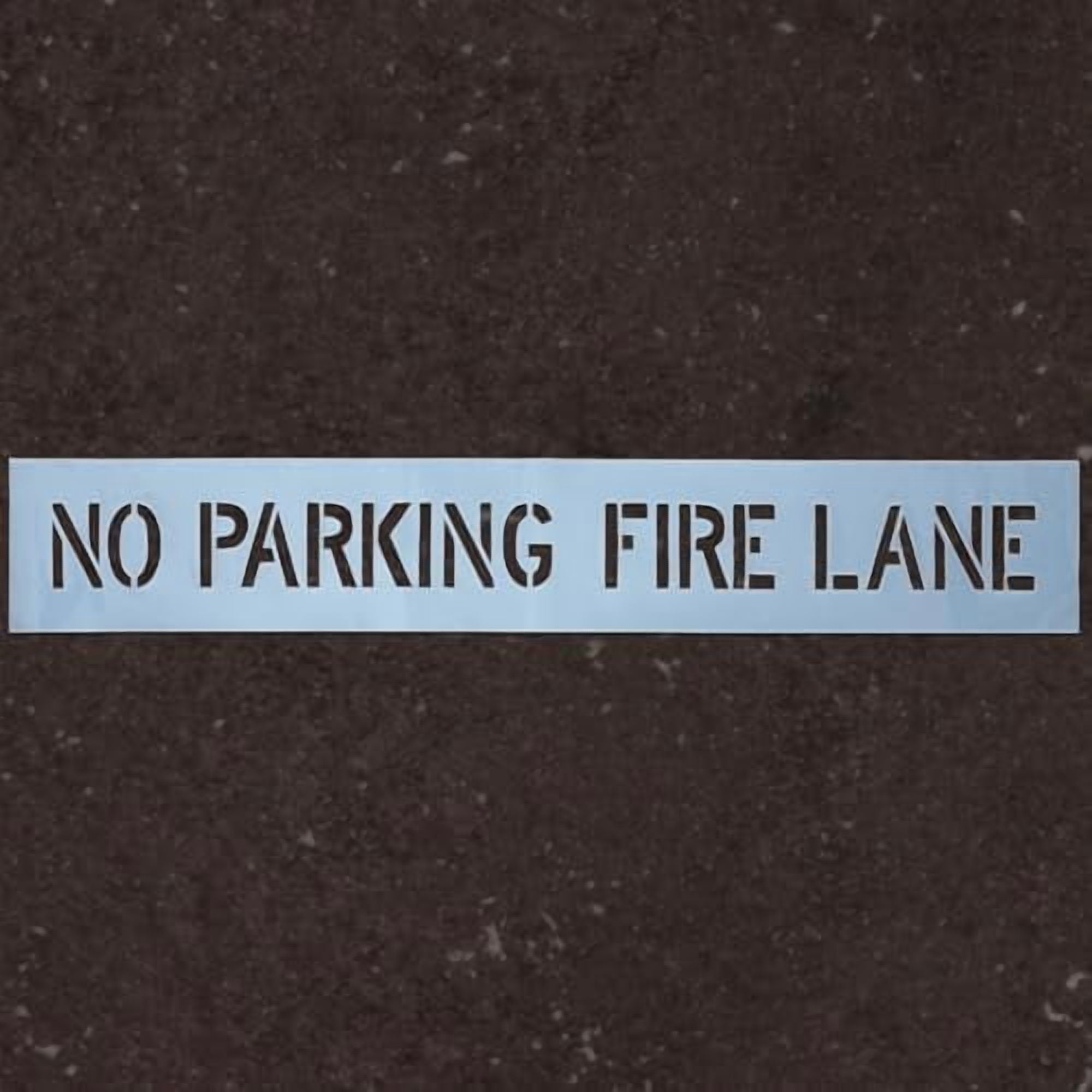 8 x 52 Inch No Parking Fire Lane Stencil, Reusable Silicone Letter ...