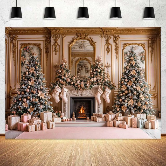 AIIKES 10X8FT Christas Backdrop Winter Christas Kosovo