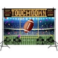 thumbnail image 1 of 8 x 6 ft Football Backdrop Photography Rugby Party Background Touch Football Down Backdrop American Football Field Photo Banner Boys Kids Party Football Decoration Supplies, 1 of 5