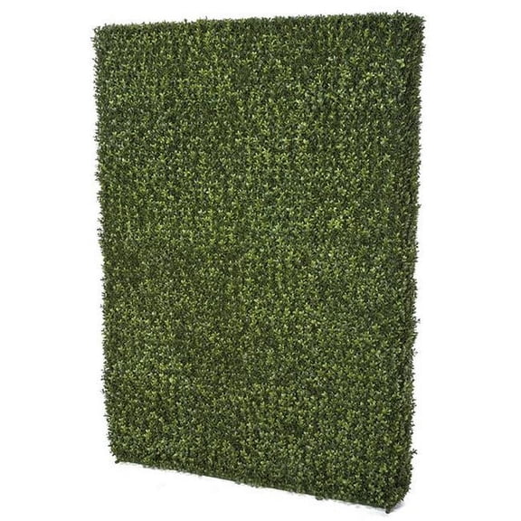 8 x 65 in. UV Boxwood Hedge, Green