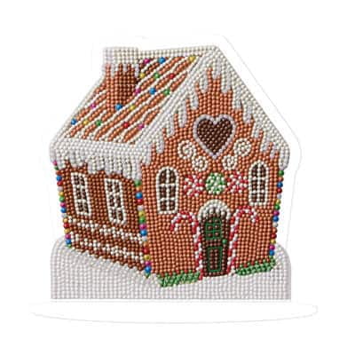8" x 7.75" Gingerbread Diamond Art Table Topper Kit by Make Market - Holiday & Christmas Crafts