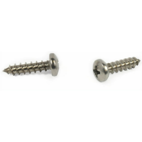#8 x 7/8" Type A Self-Tapping Screws / Phillips / Pan Head / 18-8 Stainless Steel - 4000 Piece Carton