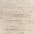 thumbnail image 1 of 8' x 8' Abstract Ivory and Brown Square Area Throw Rug, 1 of 3