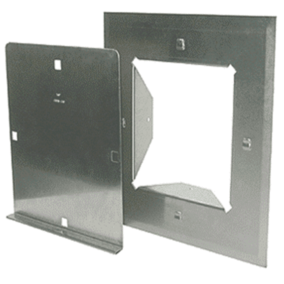 8 x 8 Fireplace Clean Out Door Stainless Steel