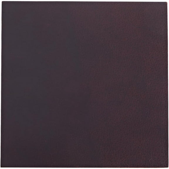 8 x 8 Inch 2mm Thick Genuine Leather Pieces Square Leather Glossy Full Grain Leather Sheet Cowhide Leather Sheets Fabric for DIY Crafts Bracelets Jewelry Making Coconut Brown
