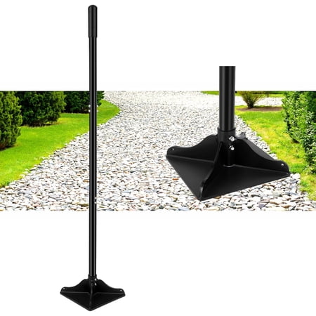 8" x 8" Steel Hand Tamper Tool - 48" Heavy Duty Ground Tamper for Landscaping, Dirt, Soil and Asphalt Compaction - Manual Garden Leveler for Yard, Paver and Post-Hole Projects