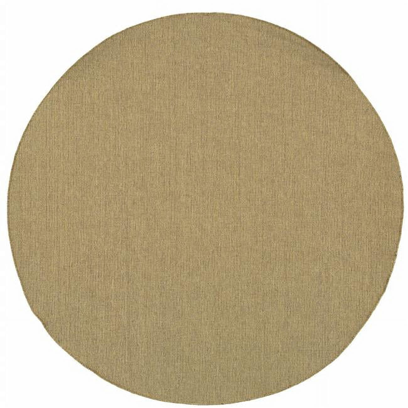 Tan Round Rug 8' x 8' Tan Round Stain Resistant Indoor Outdoor Area Rug - Walmart.com