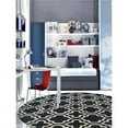 thumbnail image 1 of 8 x 8 ft. Hand Tufted Wool Geometric Round Area Rug, Black & White, 1 of 1
